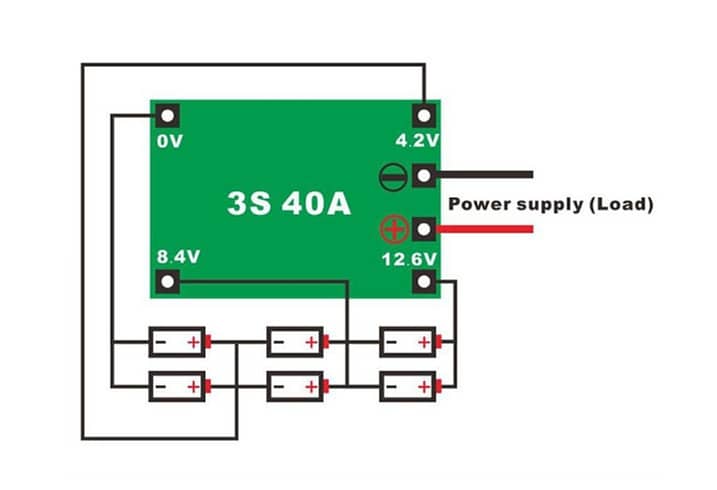 BMS 3S 40A 18650 BMS Lithium Battery Protection Enhanced Module 40A 11