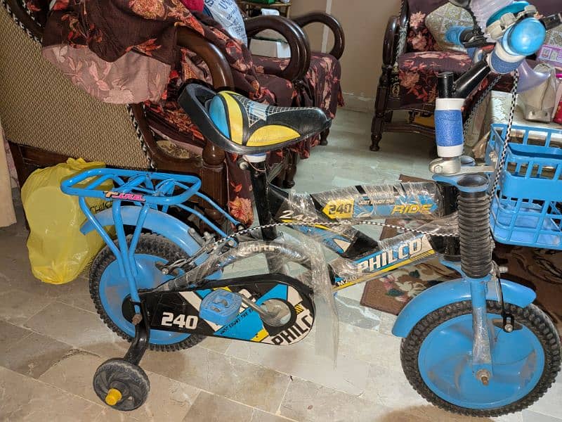 kids cycle and kids scooty 1