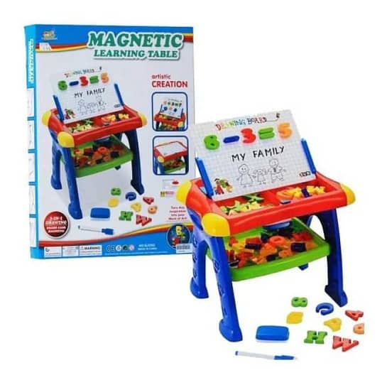 3 IN 1 Magnetic Learning Table Educational Toys Study Table 0