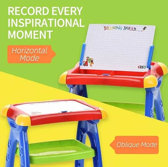 3 IN 1 Magnetic Learning Table Educational Toys Study Table 4