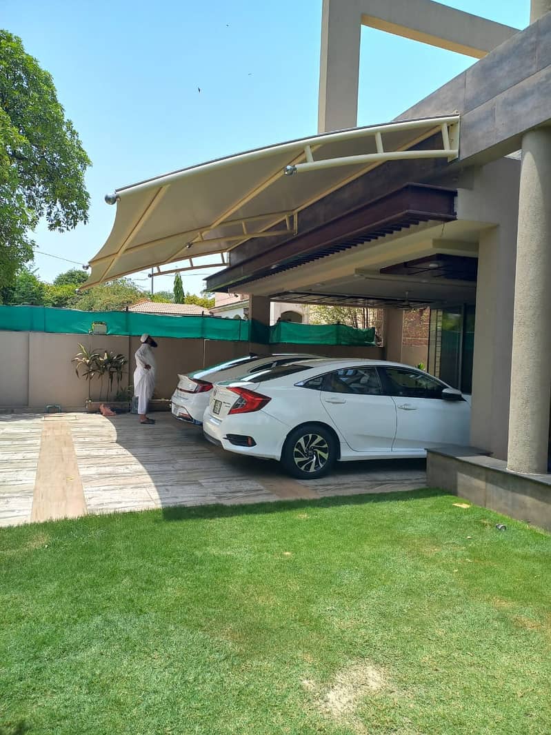 Parking Shed, shade for all purposes Tensile Canopy for Hotel Roof & 0