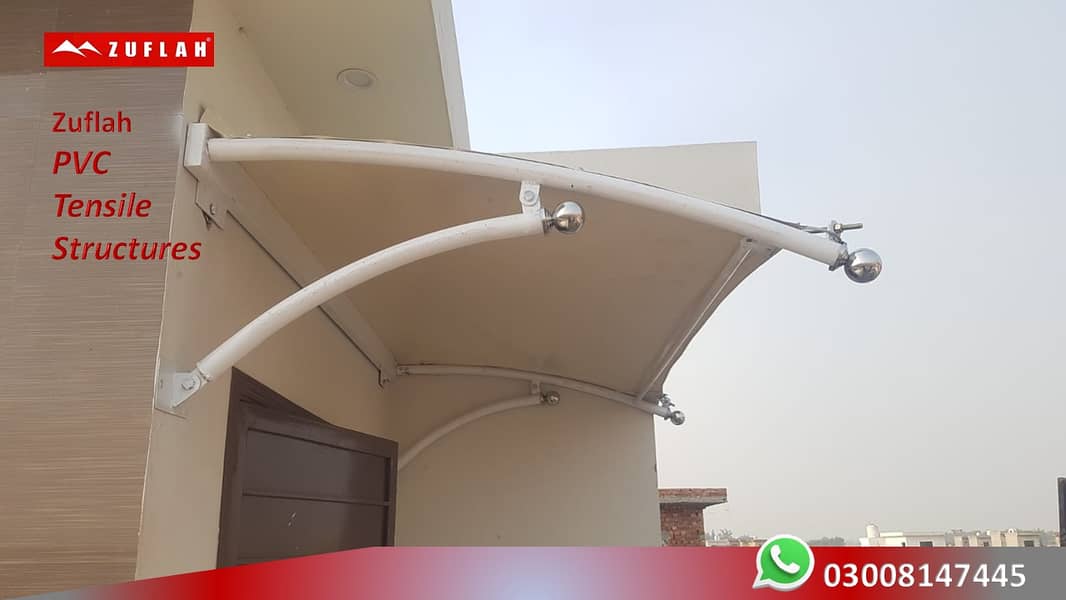 Parking Shed, shade for all purposes Tensile Canopy for Hotel Roof & 4