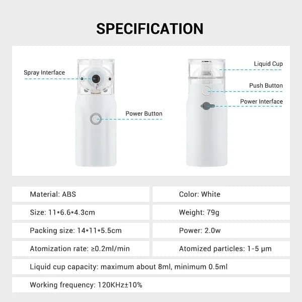 portable Nebulizer with free delivery 3