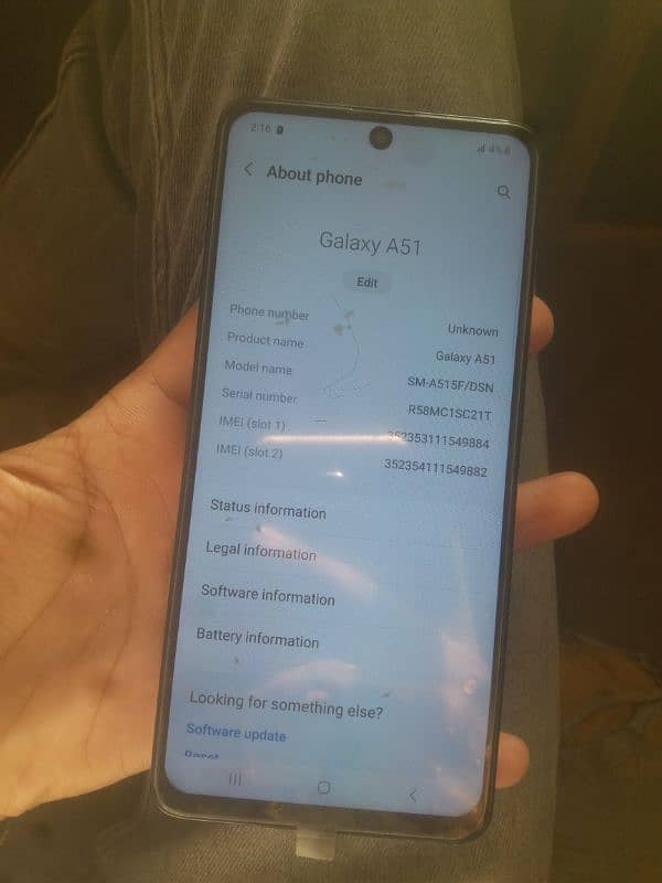 Samsung A51 6gb 128gb pta approved all. ok 3