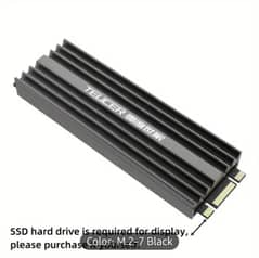 HeatSink Radiator for NVME M2,Magnesium Aluminium alloy