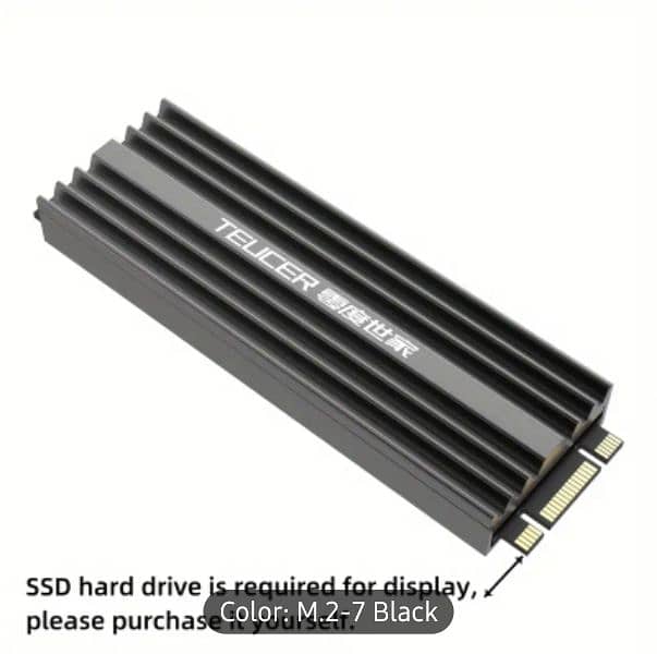 HeatSink Radiator for NVME M2,Magnesium Aluminium alloy 0