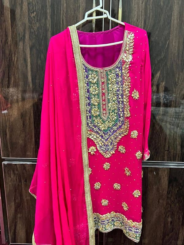 Pink 2pc Gota suit 2