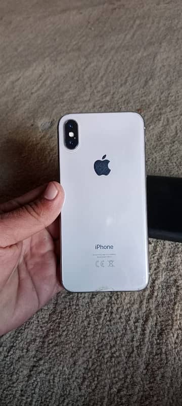 I phone x white color pta approved with full box trotone Available 0