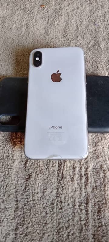 I phone x white color pta approved with full box trotone Available 1