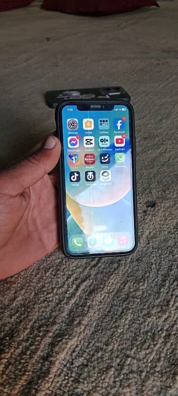 I phone x white color pta approved with full box trotone Available 6