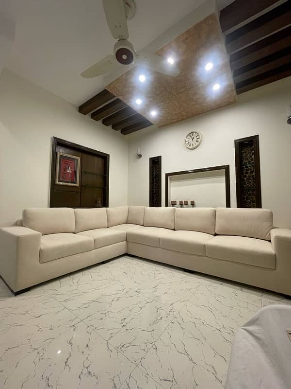 6 Seator Sofa Set L-Shaped Sofa for Sale \ Wooden Sofa \ Luxury Sofa 3