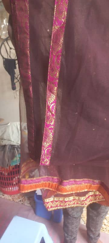 preloved gota work gharara 3 piece 6