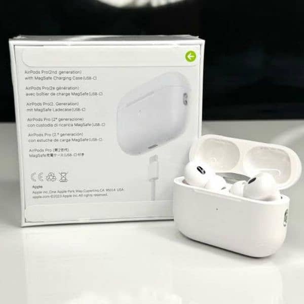 Air pods pro 2 type c| wireless Bluetooth earbuds and pop up features 1