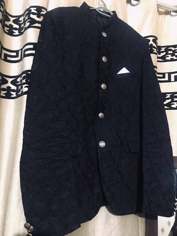 Black prince Embroidered Coat just one time used 0