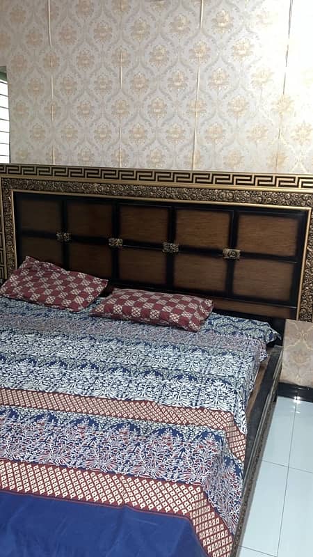 Bed with mattress | Double bed | Wooden bed | Luxury Furniture 3