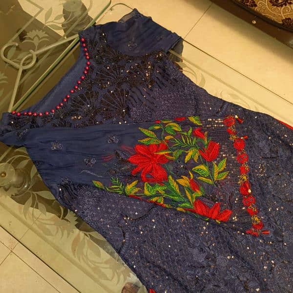 fancy 3 piece dress only 2 time for wedding functions 1