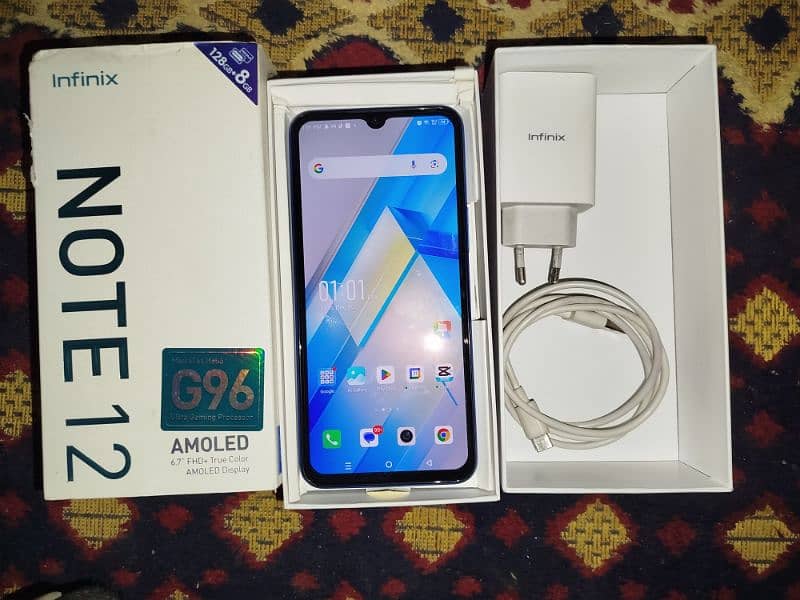 Infinix Note 12 8/128 Condition 10/10 With full box & original charger 0