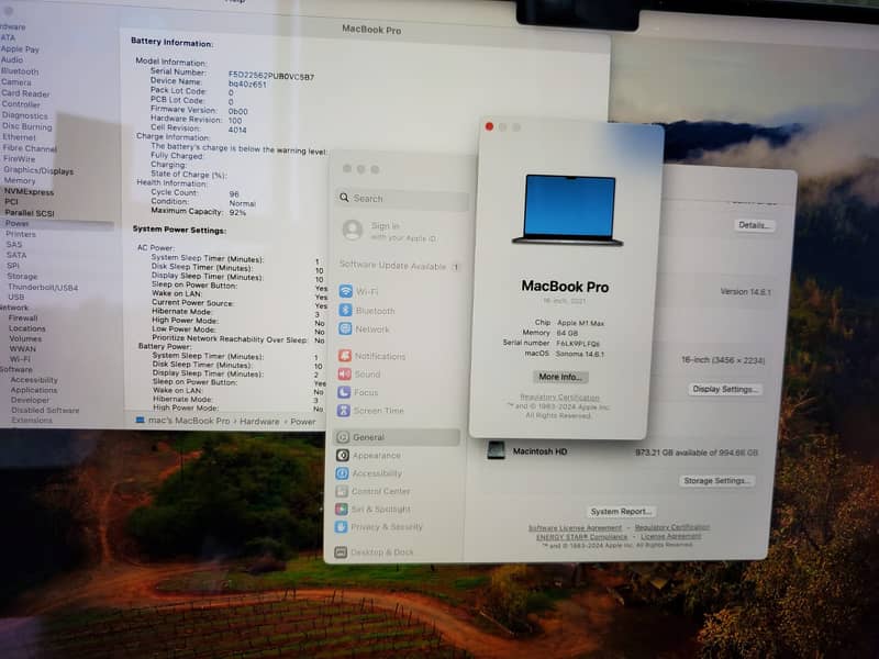 MACBOOK PRO M1 MAX 16" 64GB RAM 1TB SSD CTO 4