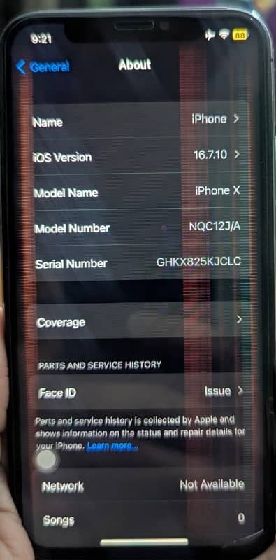 iphone x 256gb 100percent battery health true tone on ha 6