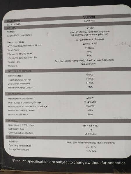 Inverex inverter 5.6kv 3