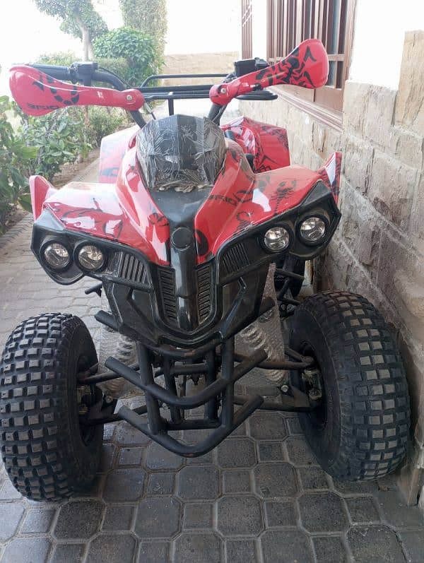 ATV quad bike four wheel off road on road 0