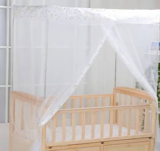 Baby Cot and Crib with swing/ and net with bedding and pillows/ bed 0