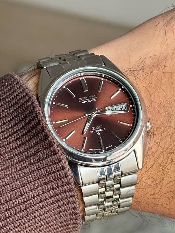 Seiko DX 21 Jewels Automatic. Tiffany and Brown. 2