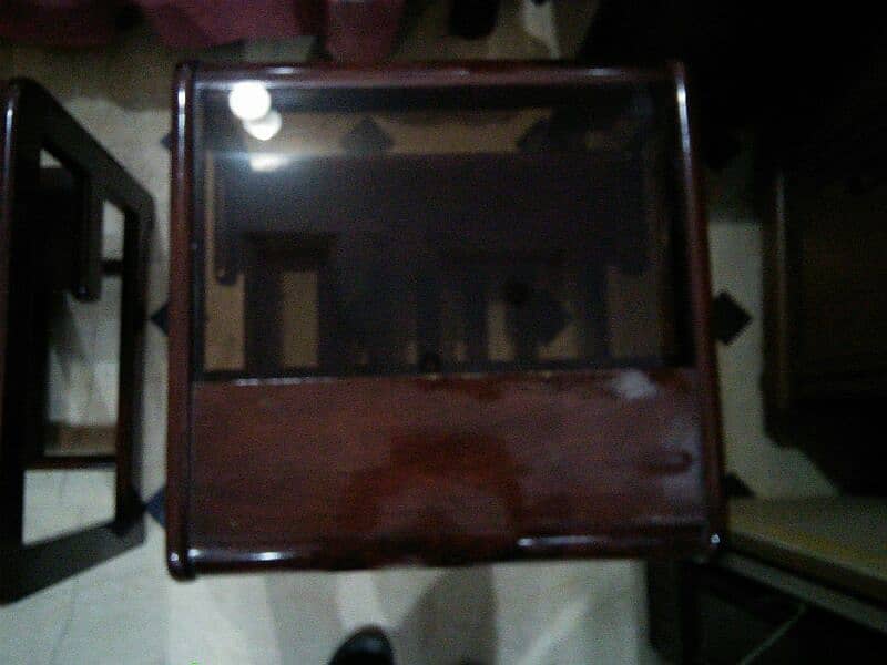 center table 2plus 1  made with pure wood selling urgently 1