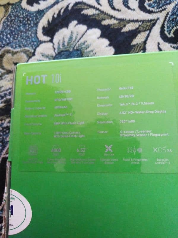 infinix Hot 10 i  for sale 4/128 5