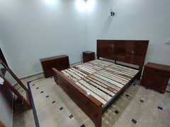 King Size bed set with Two Side tables and one Ortho Mattress