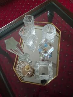 decorative tray with other decor pieces