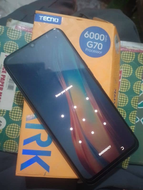 Tecno 4gb 64gb no repair saaf set with box dhokkalakhan rwp 1