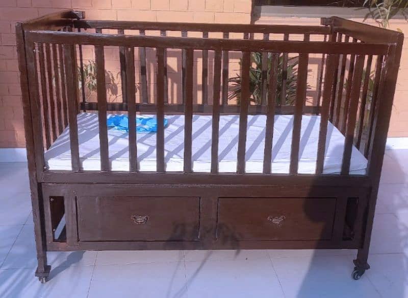 Wooden Baby Cot, Baby Crib, Kid's Bed 2