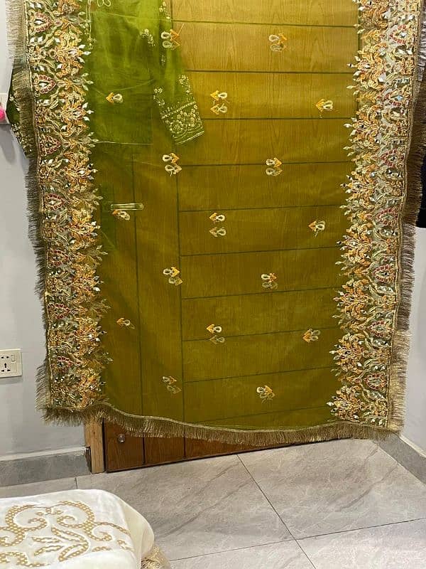 Mehandi Bridal lehnga 7