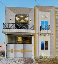 Al Raheem city & paradise cilvli hospital road New brand modern 5 marly proper double story house for sale