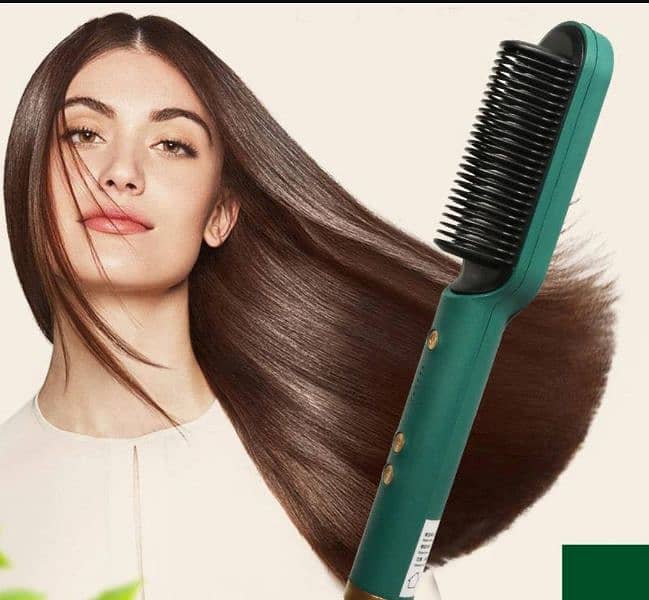 Hair straightener brush 2