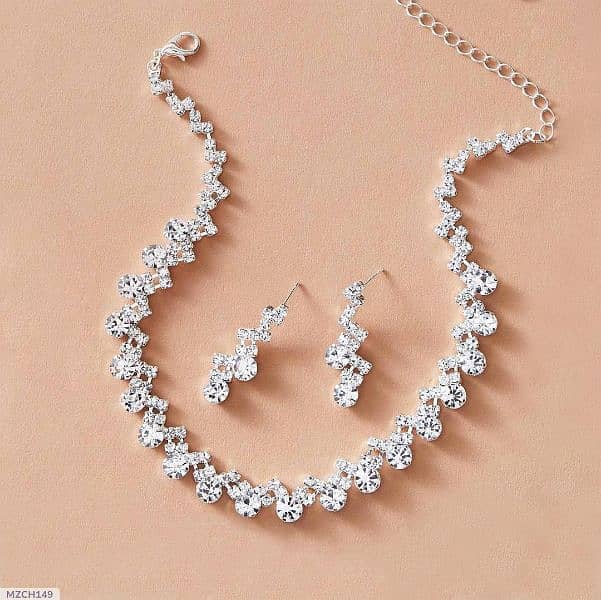 " Dazzling Bridal Set: Necklace & Earrings  Free Shipping!" 0