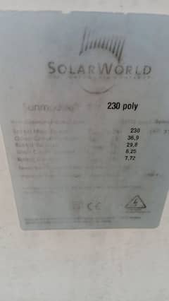 230 watts solar panel