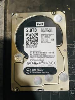 WD 2tb hard drive full ok