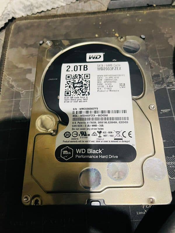 WD 2tb hard drive full ok 3