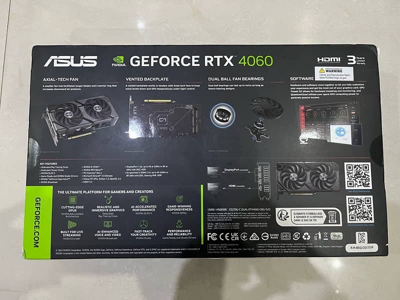 asus rtx 4060 8gb brand new 2