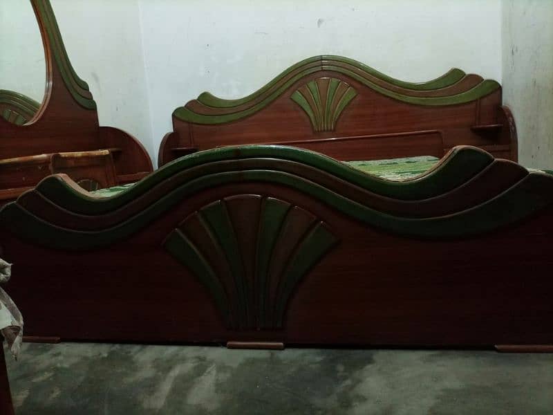 wooden bed set 1