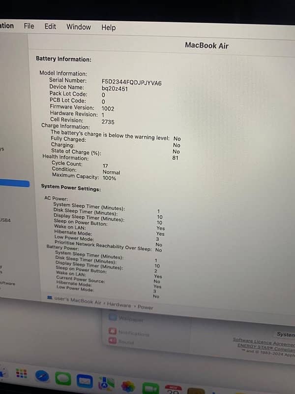 Macbook Air m1 2020 8gb / 256 gb space grey 5