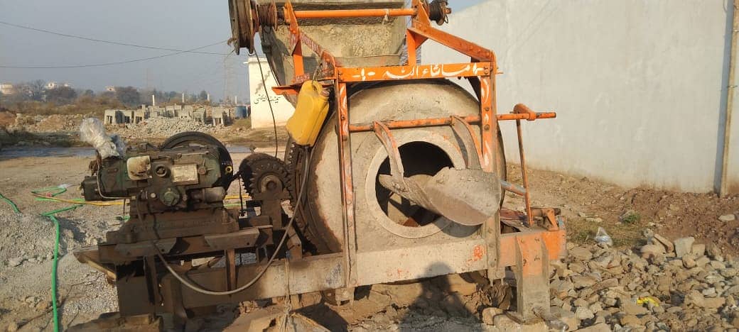 Concrete Mixure Machine  25 Hp Genrator & Block Machine 1