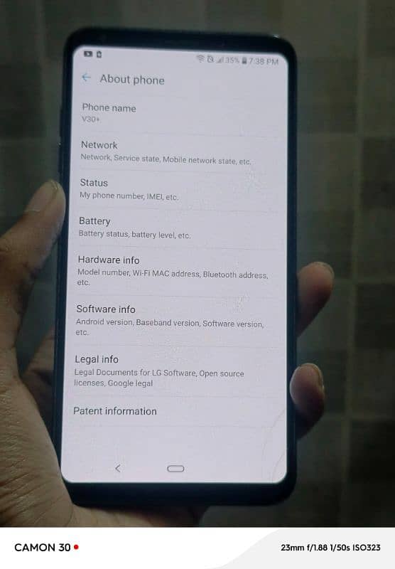 LG V30 PLUS PTA EXCHANGE POSSIBLE 11