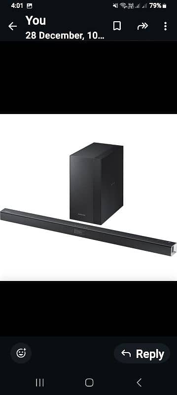 Samsung Subwoofar and Sound Bar 3