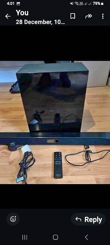 Samsung Subwoofar and Sound Bar 4