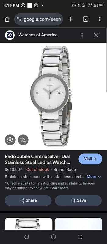 ORIGNAL RADO JUBILE SWISS(CENTRIX) 150.0383. 3 WOMENS WATCH FROM UAE 5