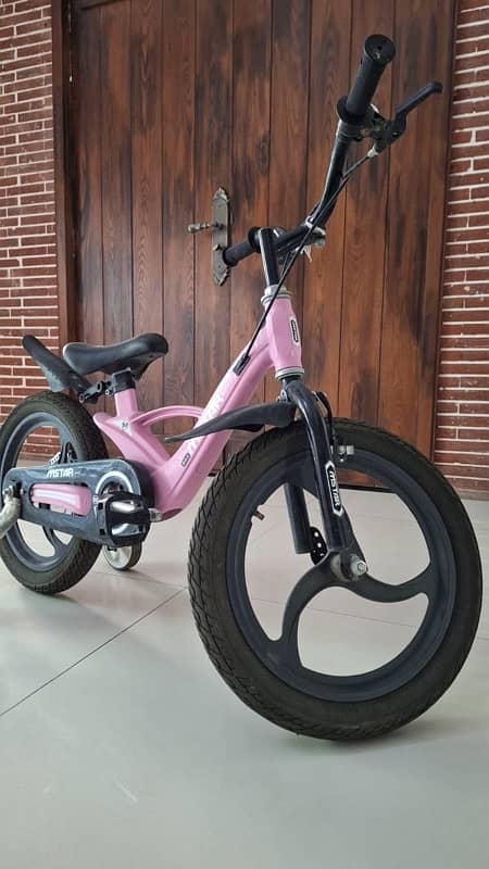 selling kids pink bicycle unused conditon 2