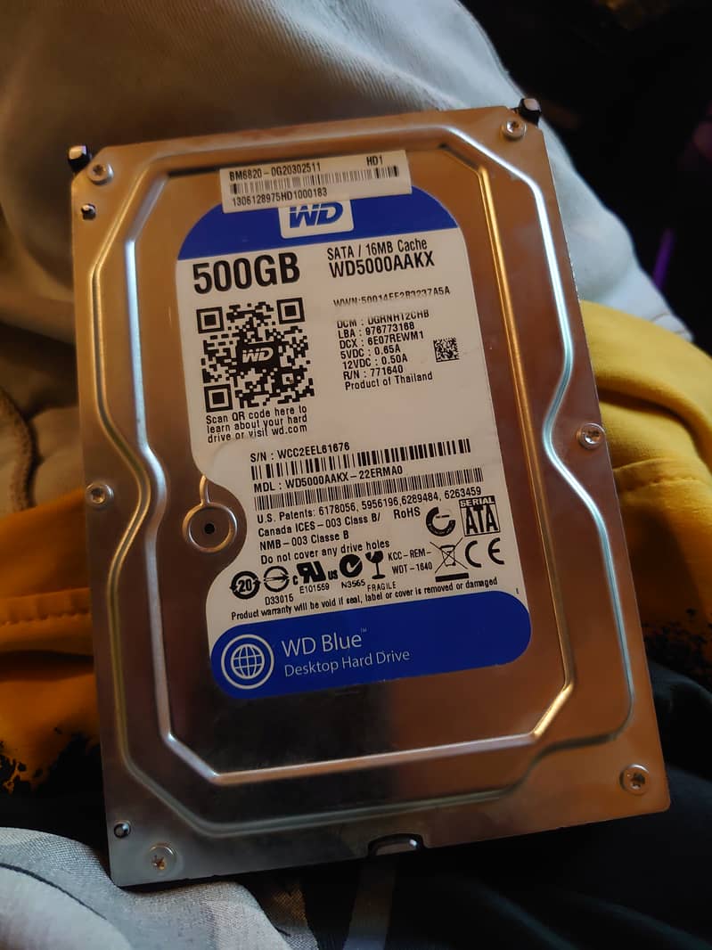 Fresh Wd Blue Original 2 hard disks 500gb 4